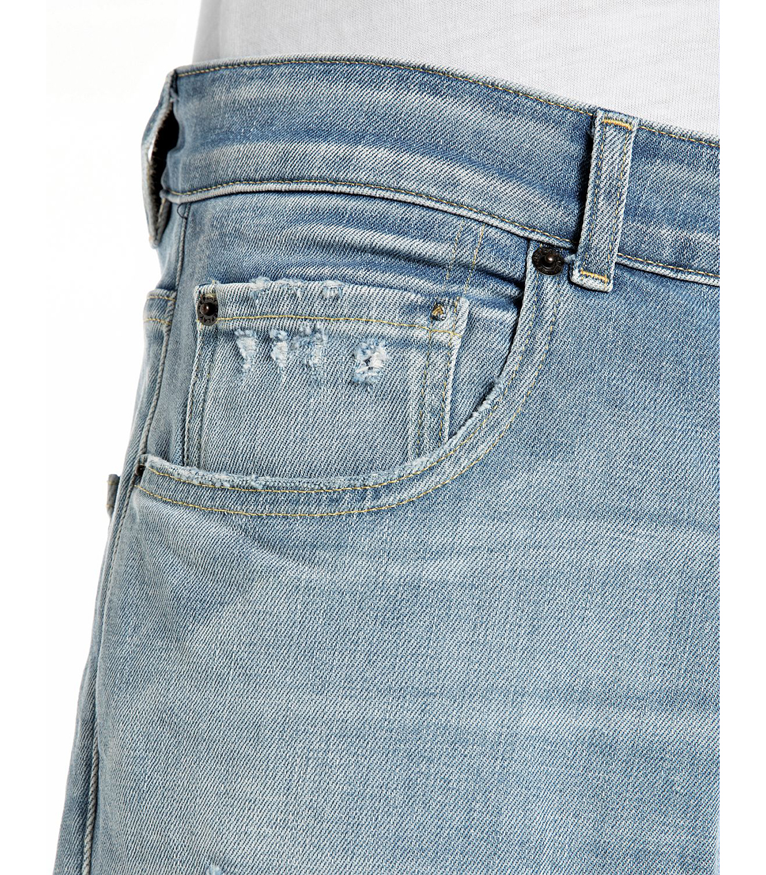 NEW ブーツカットCLEY ライトインディゴストレッチデニム 詳細画像 ライトブルー 7